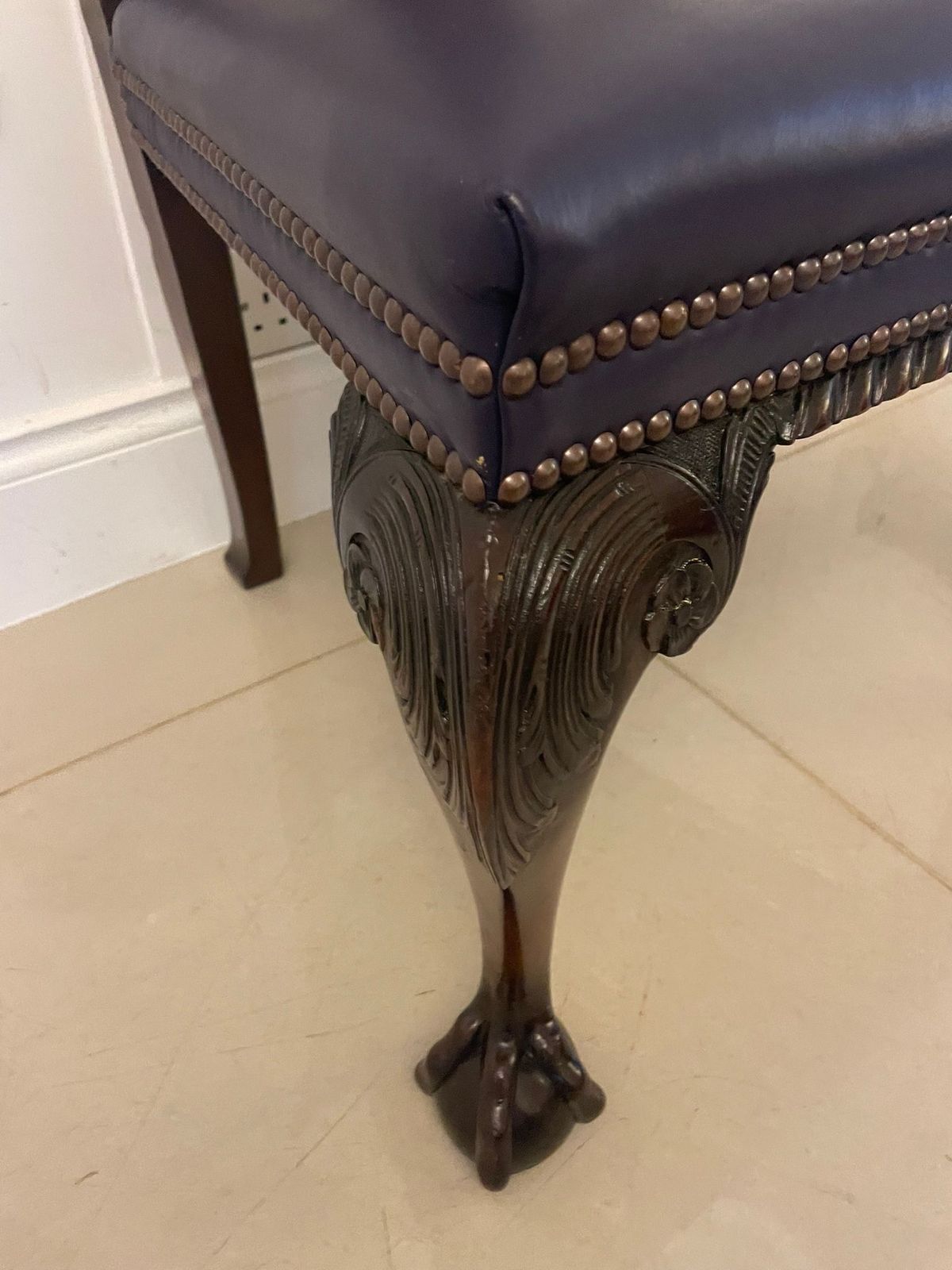 Outstanding Quality Set Of 8 Antique 19th Century Carved Mahogany Dining Chairs photo furniture