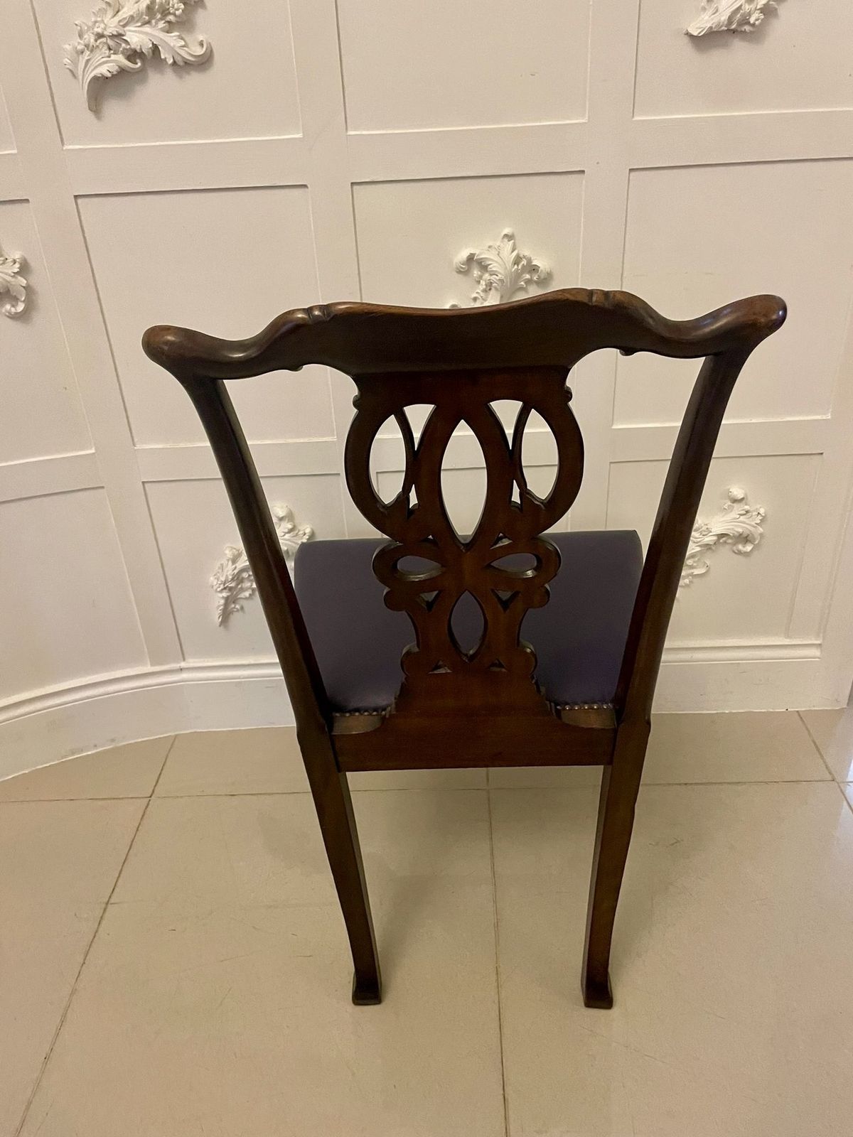 Outstanding Quality Set Of 8 Antique 19th Century Carved Mahogany Dining Chairs photo buy
