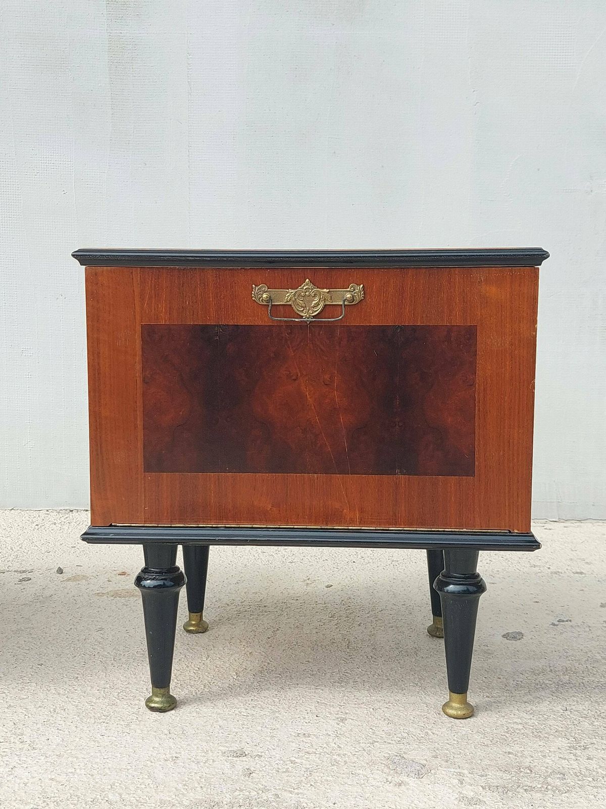 photo for sale Retro Modern Nightstands/Retro Polished Night Tables/Pair/Mcm/Mid Century Nightstands/Vintage Bedside Tables/Vintage Night Tables/70's