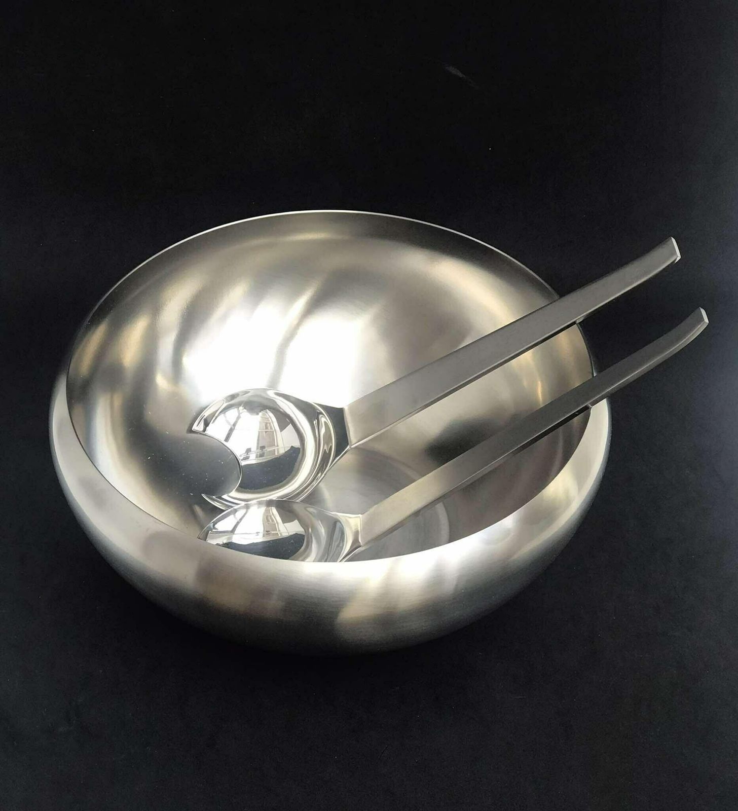 Salad Bowl And Serving Flatware Modernist Carl Auböck Design Morinox Amboss 50s Post Modern Lunik 2060 Modern Austrian Design Luxury Gift photo furniture