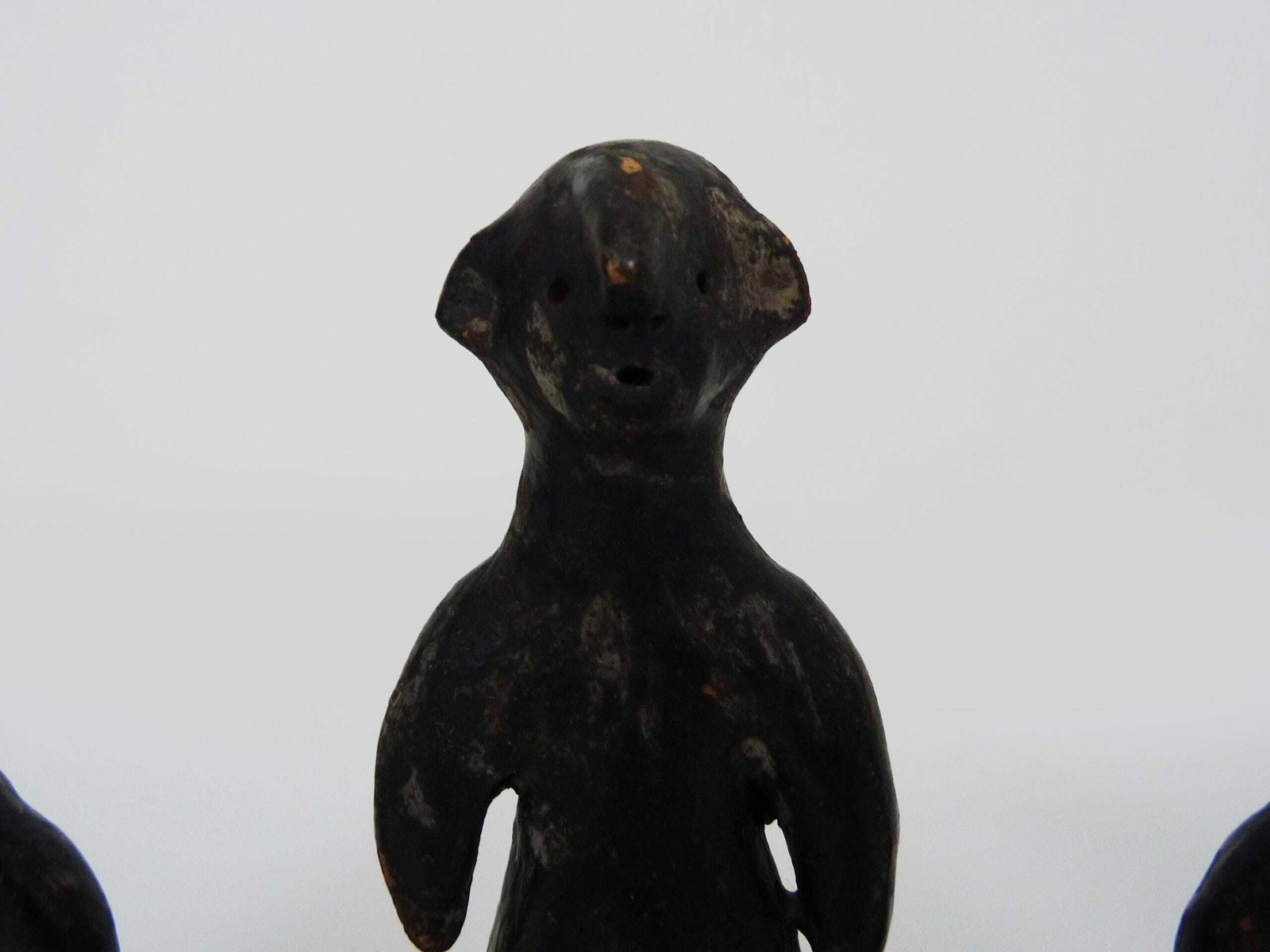 Set Of 4 Brutalist African Style Terracotta Sculptures. 60s photo 141.0