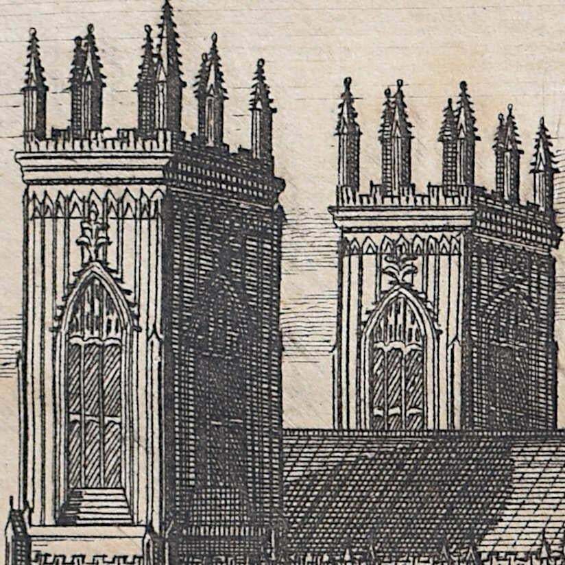 Pieter Van Der Aa, York Minster, Engraving Pieter Van Der Aa Probably After Johannes Kip1727 photo furniture