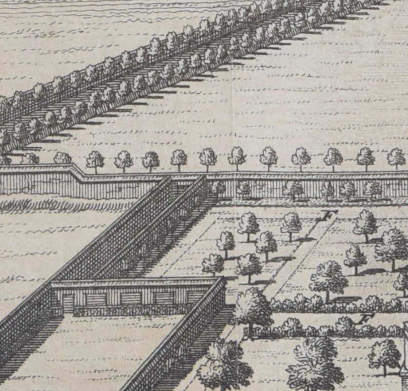 Pieter Van Der Aa, Magdalene College, Cambridge Engraving Pieter Van Der Aa After David Loggan 1727 photo 286.0