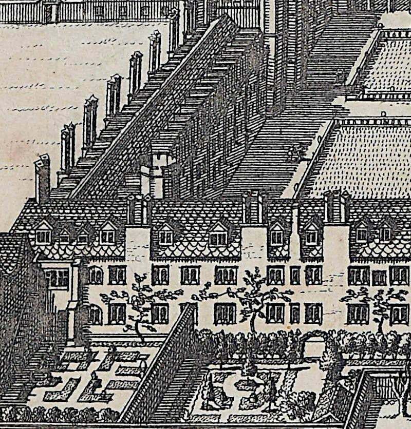 Pieter Van Der Aa, Trinity College, Cambridge Engraving Pieter Van Der Aa After David Loggan, 1727, IV photo 286.0