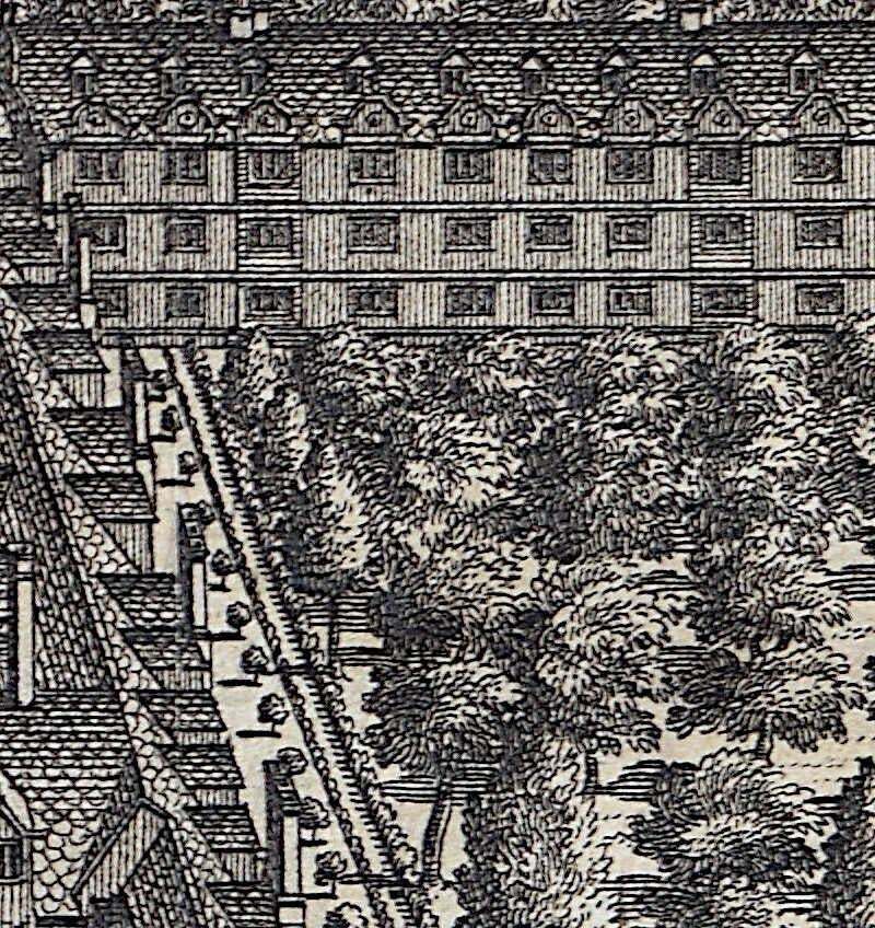 Pieter Van Der Aa, Emmanuel College, Cambridge Engraving Pieter Van Der Aa After David Loggan Ii1727 photo Art