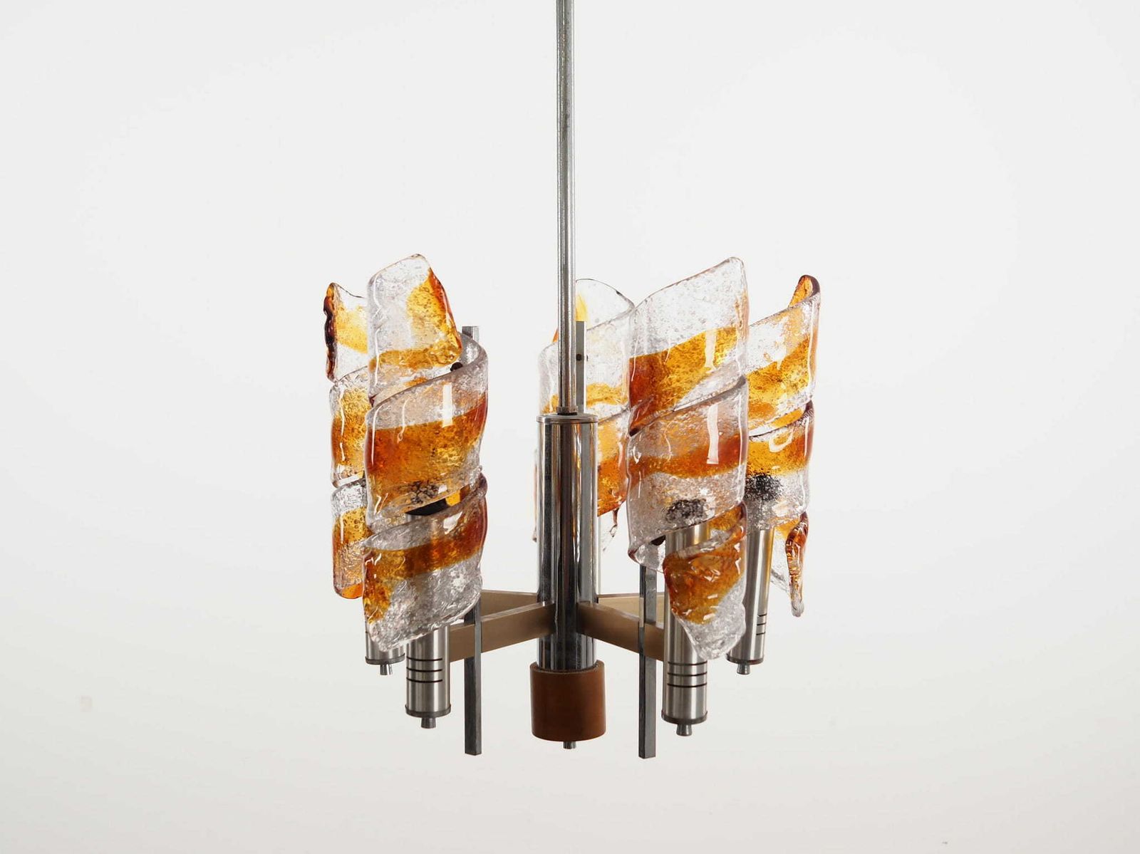 Pendant Lamp, Murano Glass, Italian Design, 1970s, Production: Italy photo furniture