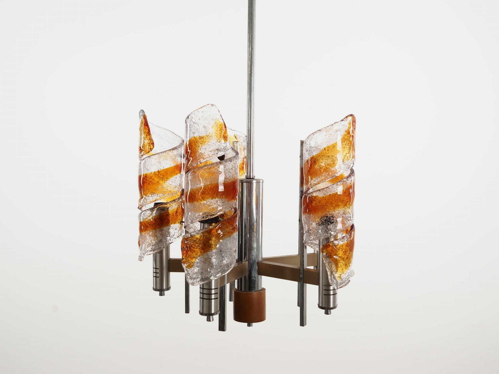 Hanglamp, Murano Glas, Italiaans Design, Jaren 1970, Productie: Italië photo 989.0