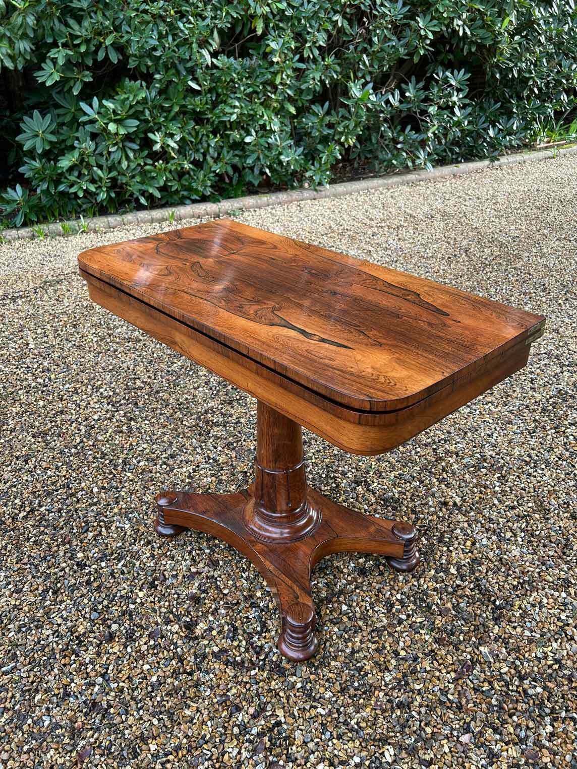 19th Century William IV Rosewood Card Table photo for sale