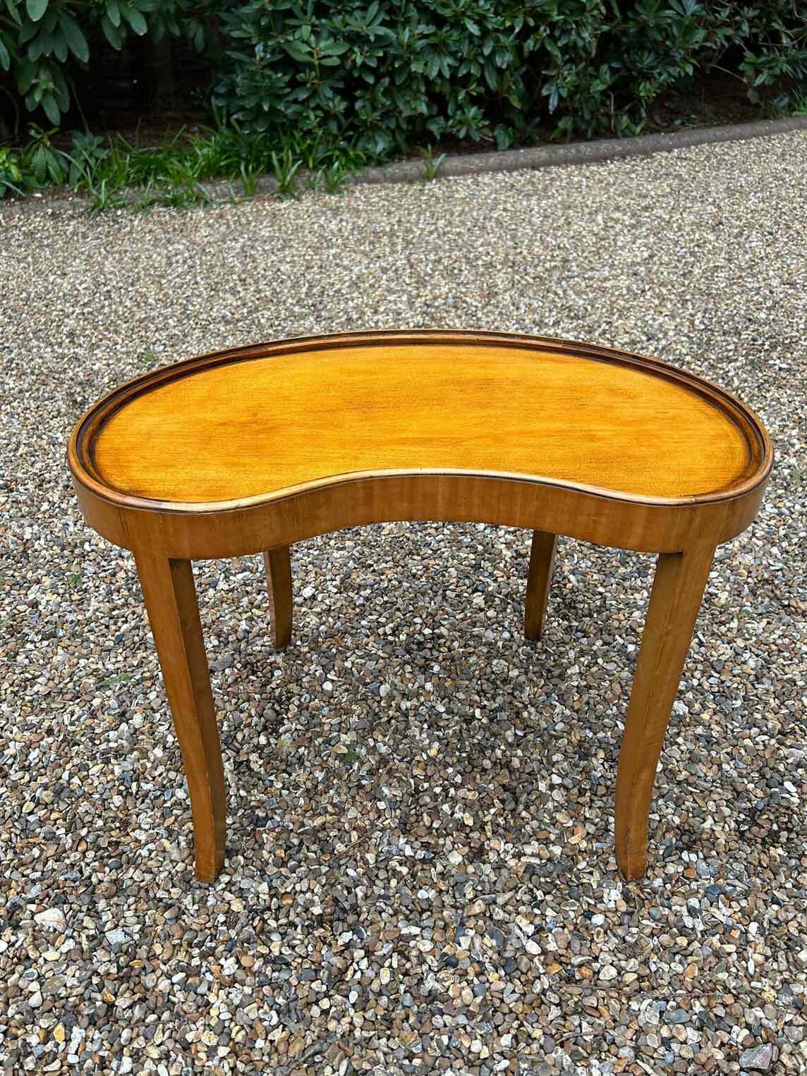 photo for sale 19th Century Inlaid Satinwood Tray On Stand