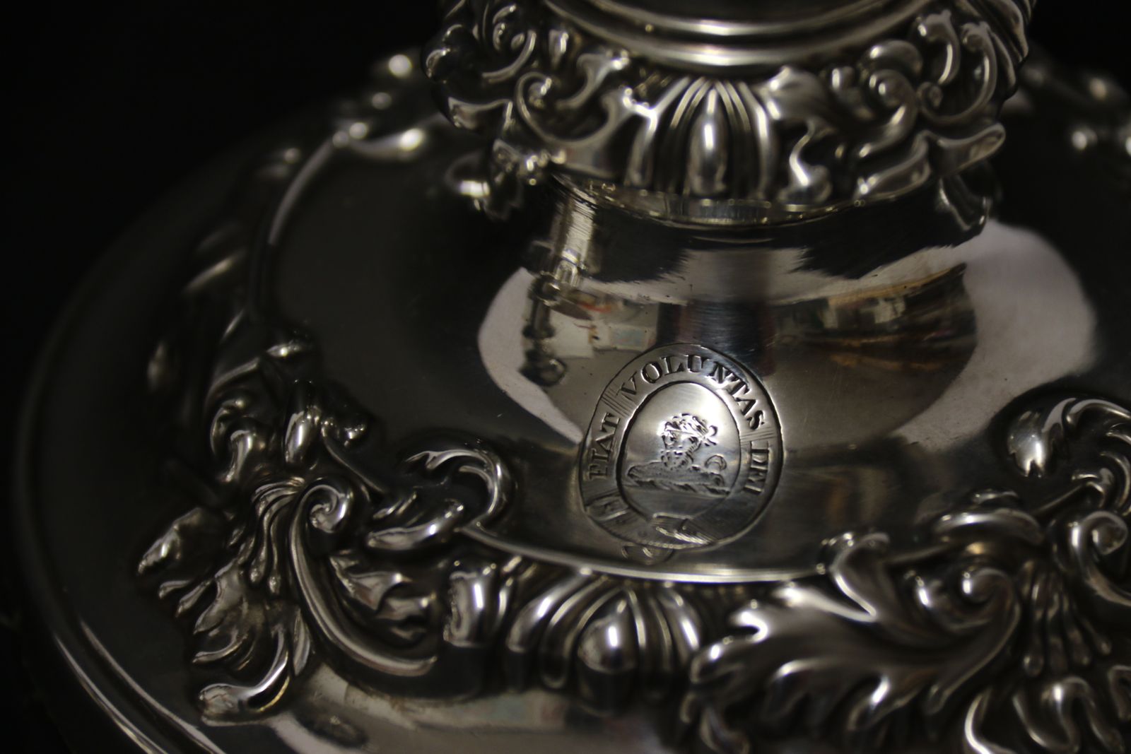 A Rare Pair Of English George III Silver Telescopic Candlesticks, Sheffield 1816. photo vinterior