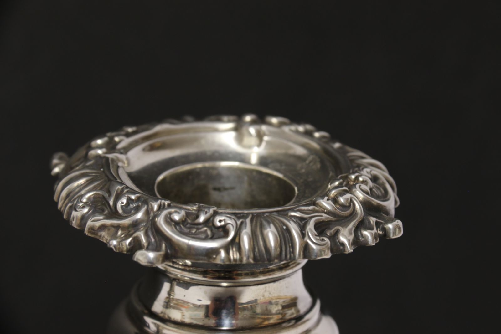 photo furniture A Rare Pair Of English George III Silver Telescopic Candlesticks, Sheffield 1816.