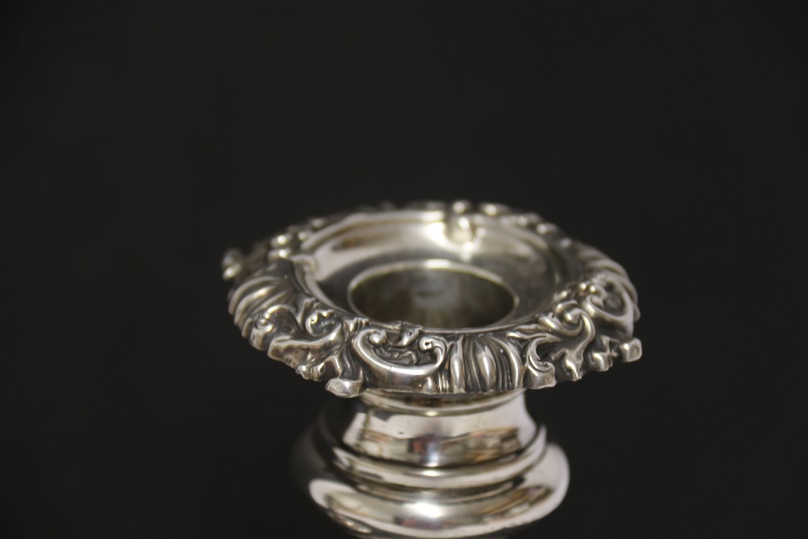 photo for sale A Rare Pair Of English George III Silver Telescopic Candlesticks, Sheffield 1816.