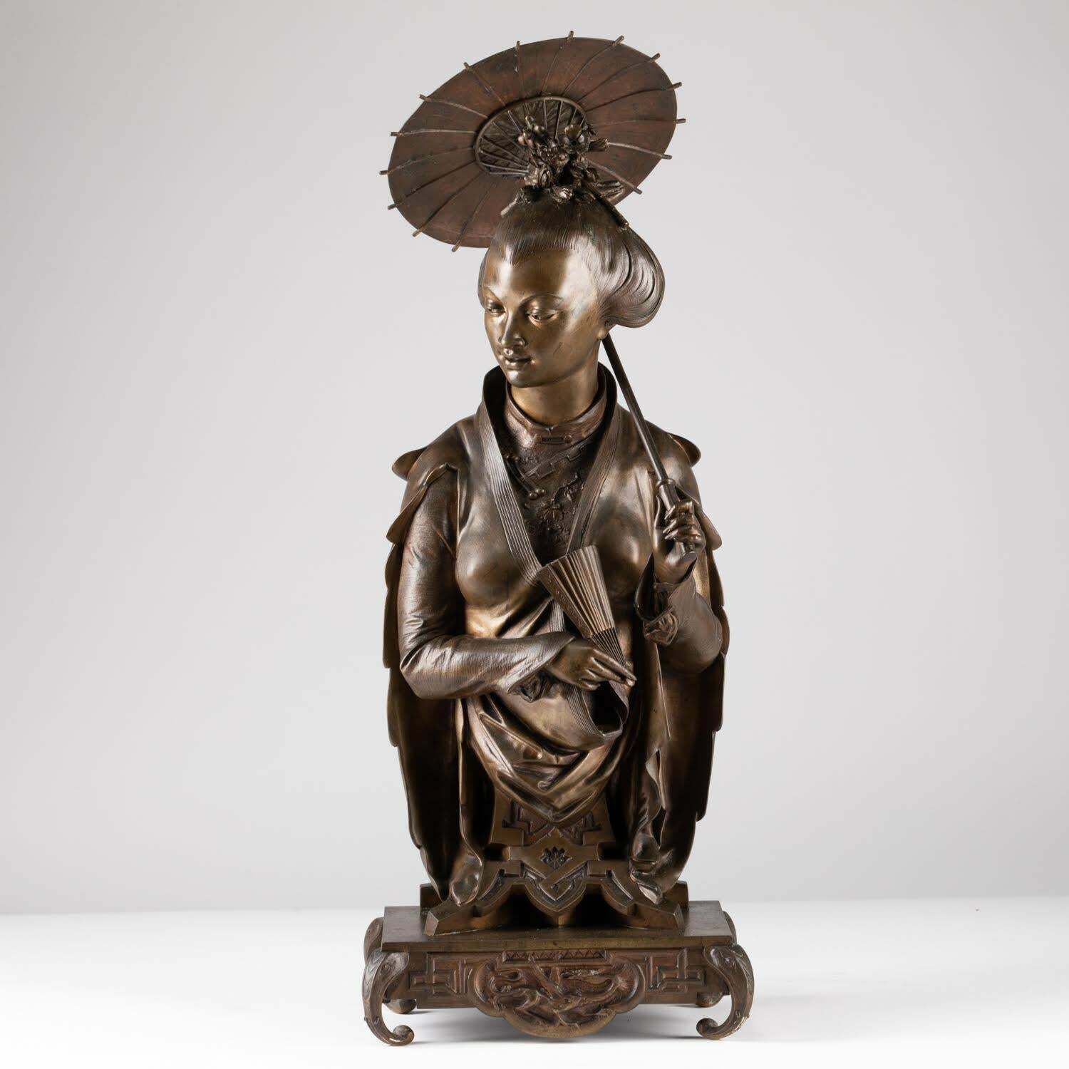 Sculpture In Patinated Bronze By Auguste Lalouette, Napoleon III Period. photo furniture