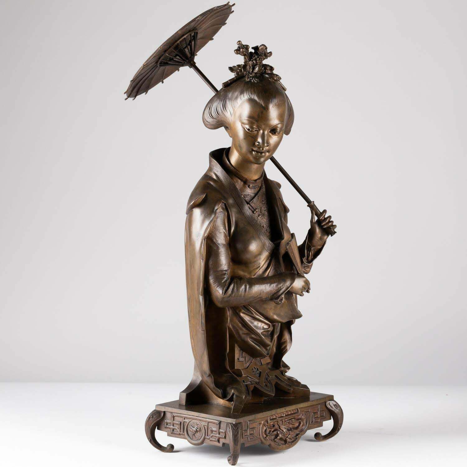 Sculpture In Patinated Bronze By Auguste Lalouette, Napoleon III Period. photo 7722.0
