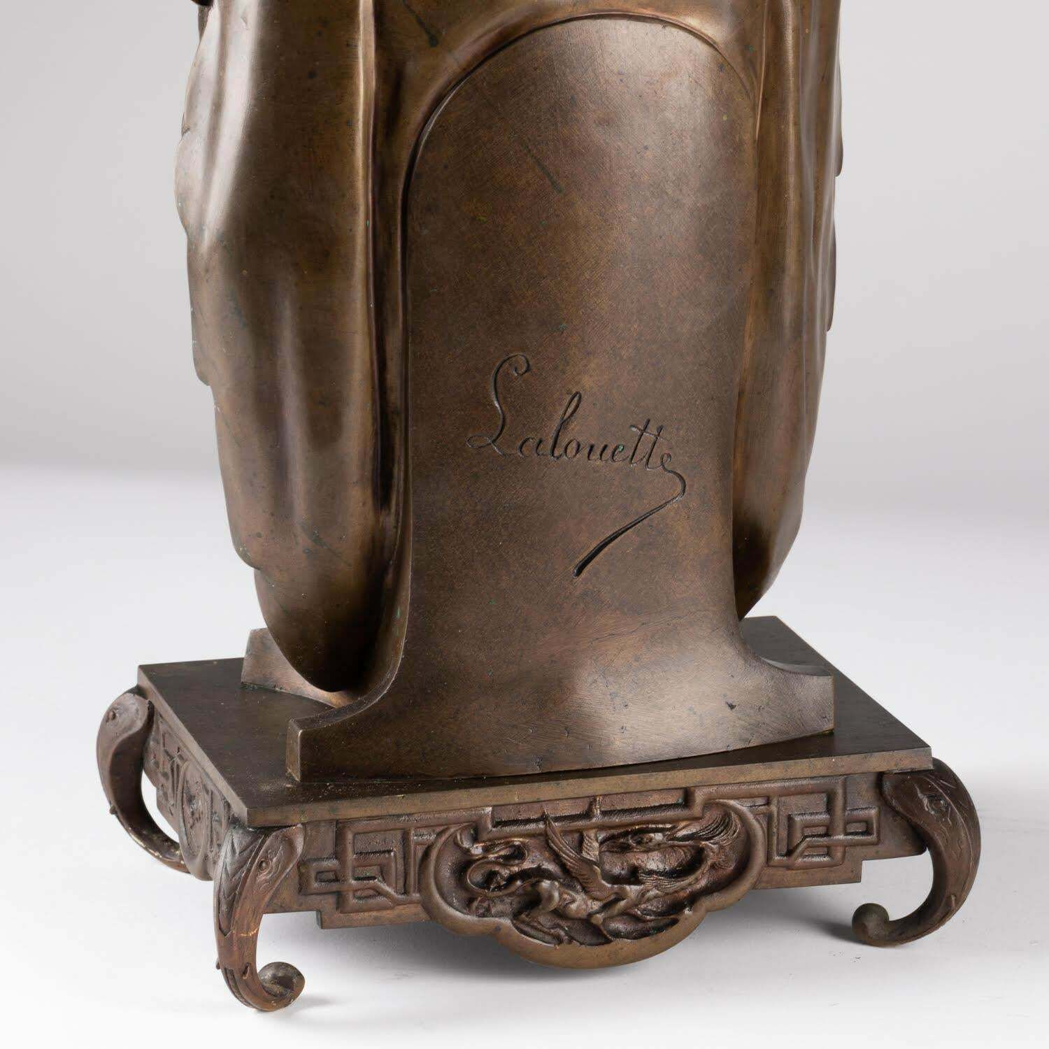 Sculpture In Patinated Bronze By Auguste Lalouette, Napoleon III Period. photo buy