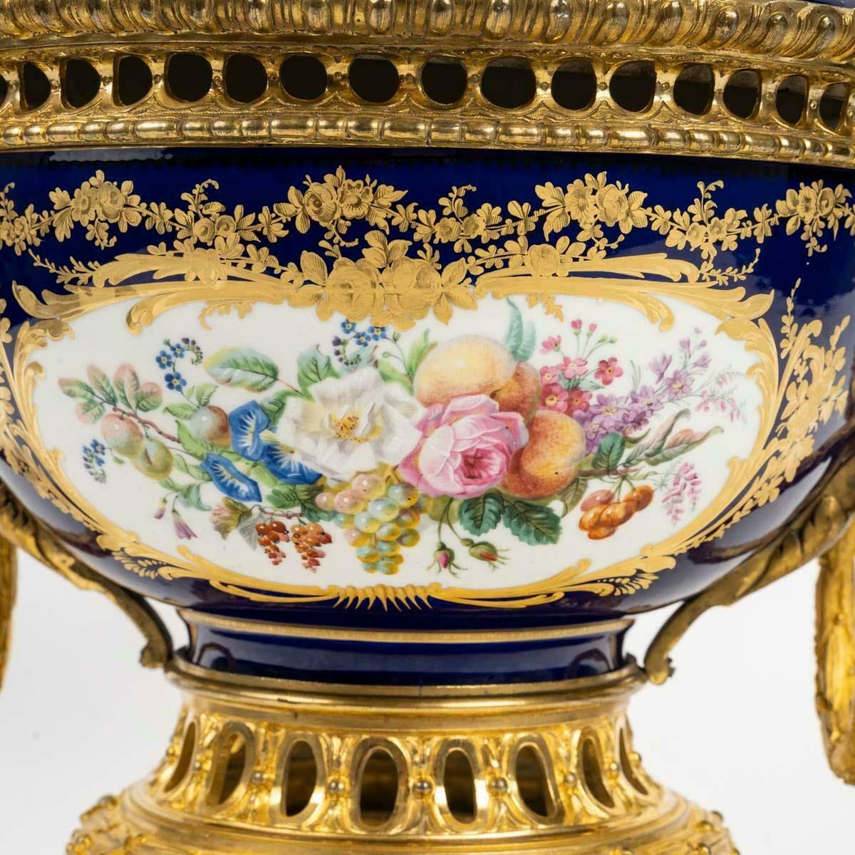 A Sèvres Style Porcelain Covered Bowl, 19th Century, Napoleon III Period. photo furniture