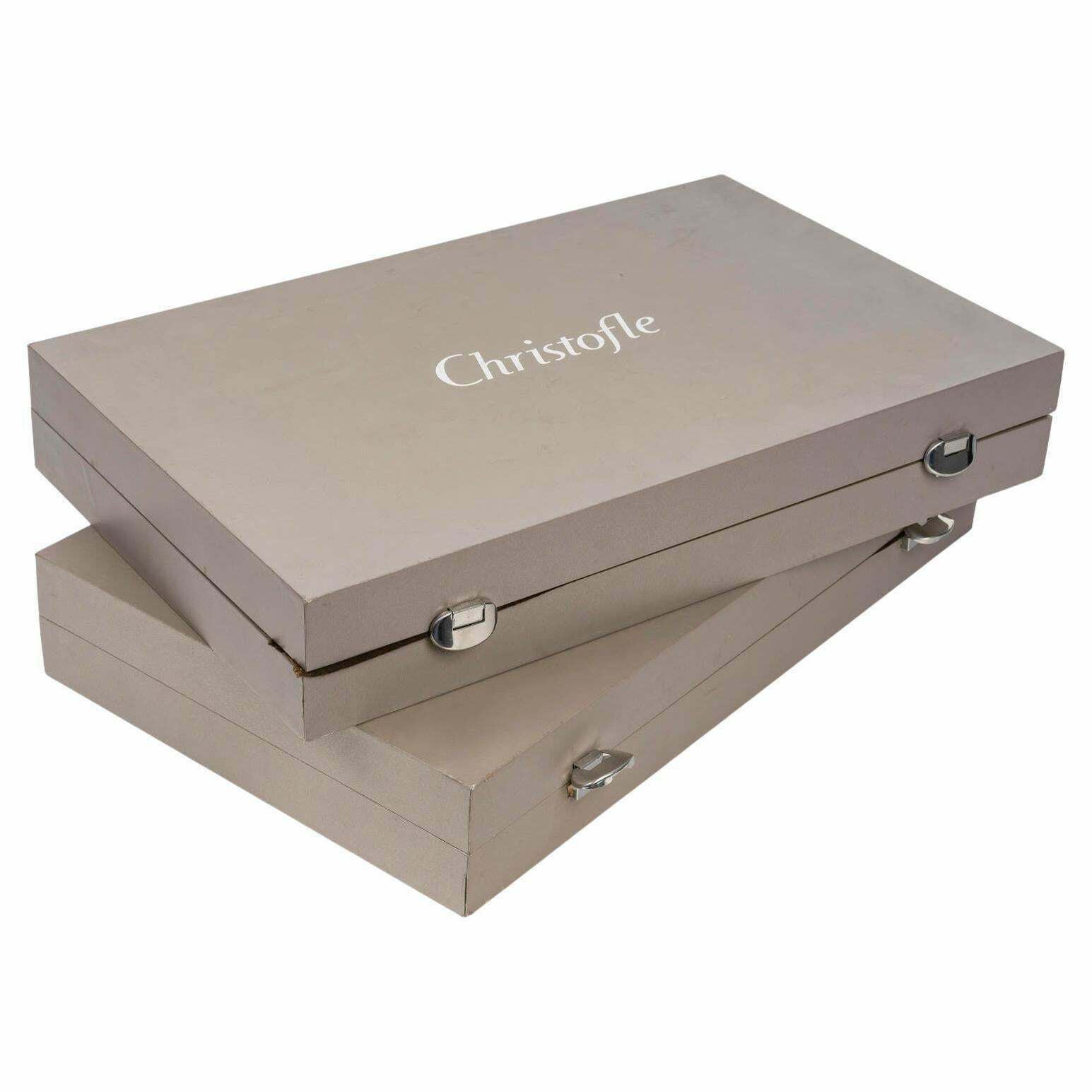 Large Christofle Service In Original Boxes.