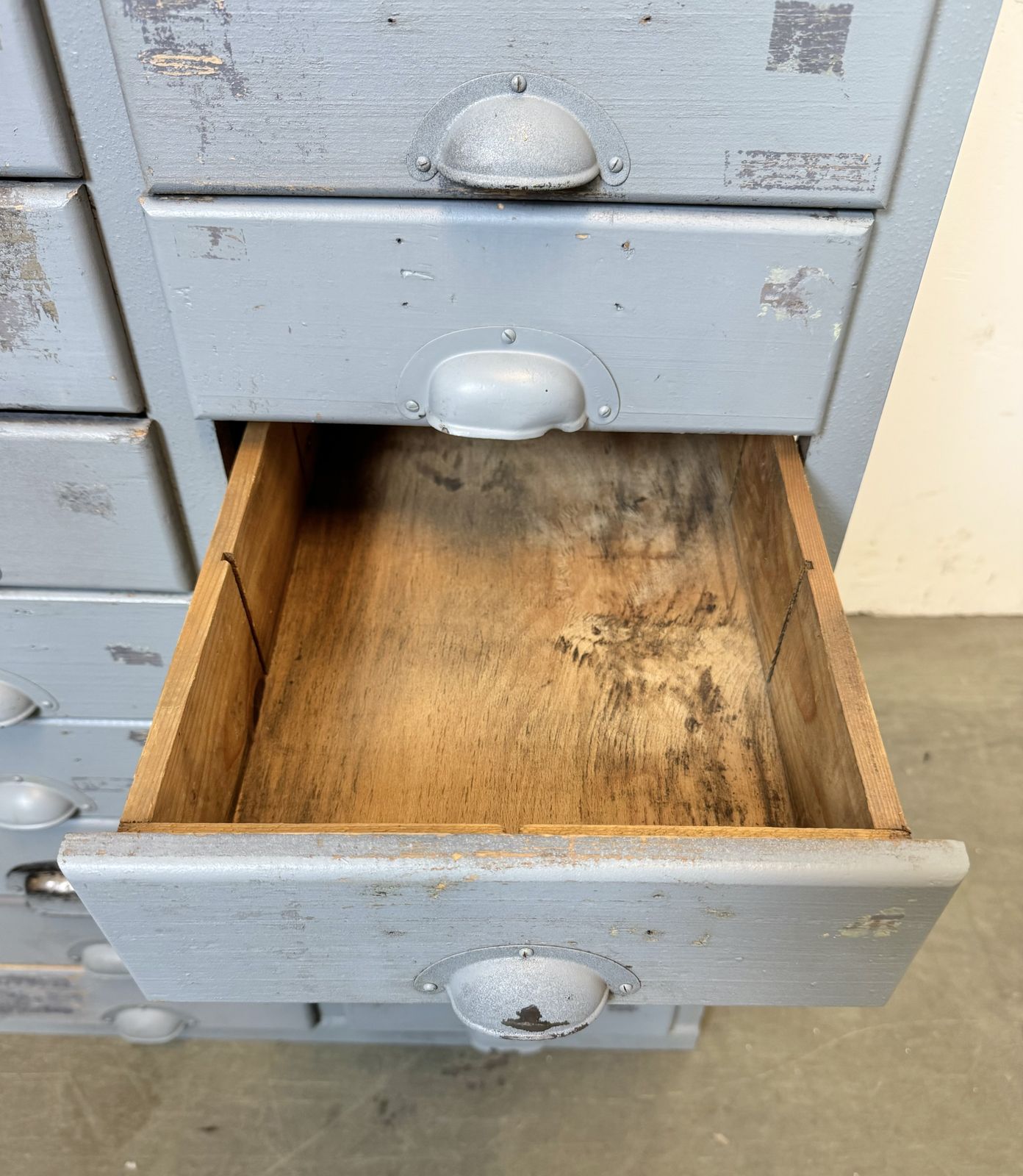 Grey Industrial Chest Of Drawers, 1960s, 2x photo furniture