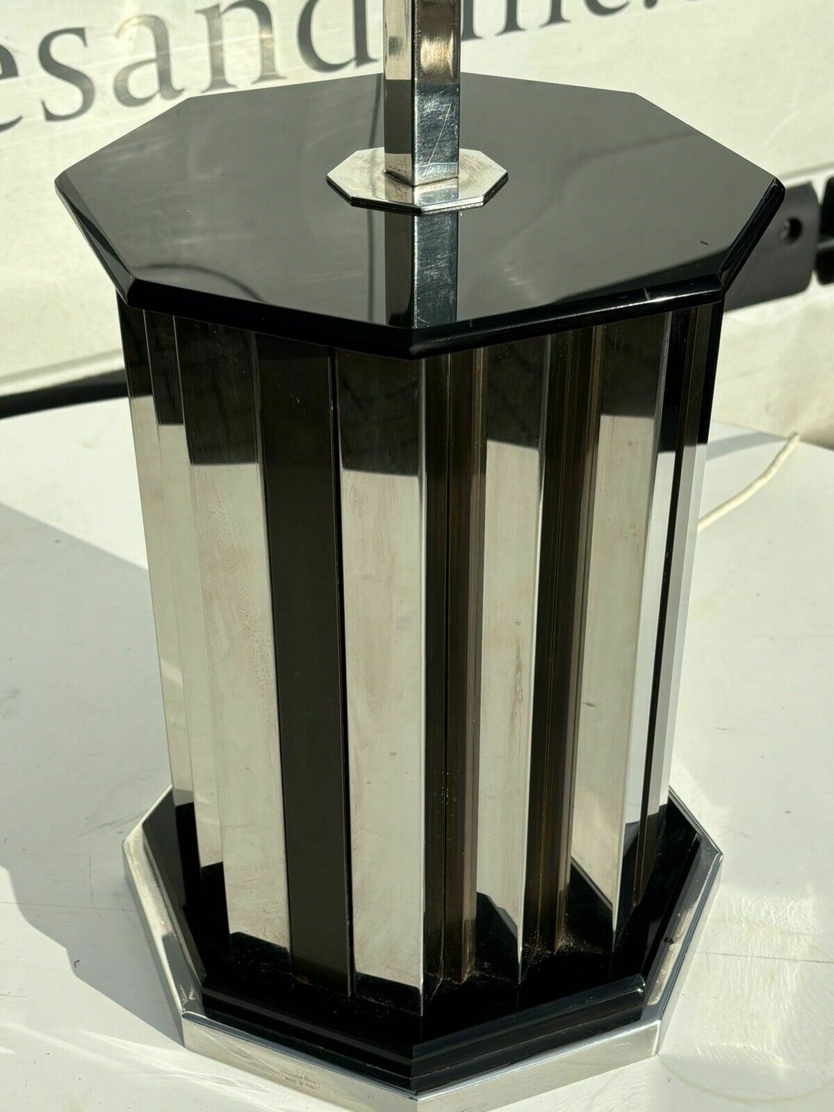 Mid Century Italian Chrome Lamp By Romeo Rega, 1970's photo for sale