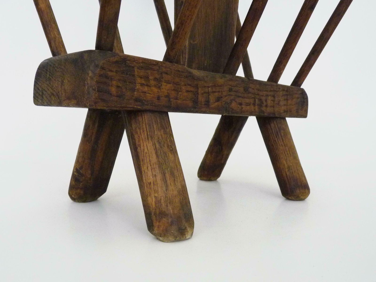 Brutalist Wooden Magazine Rack From The 1950s photo buy