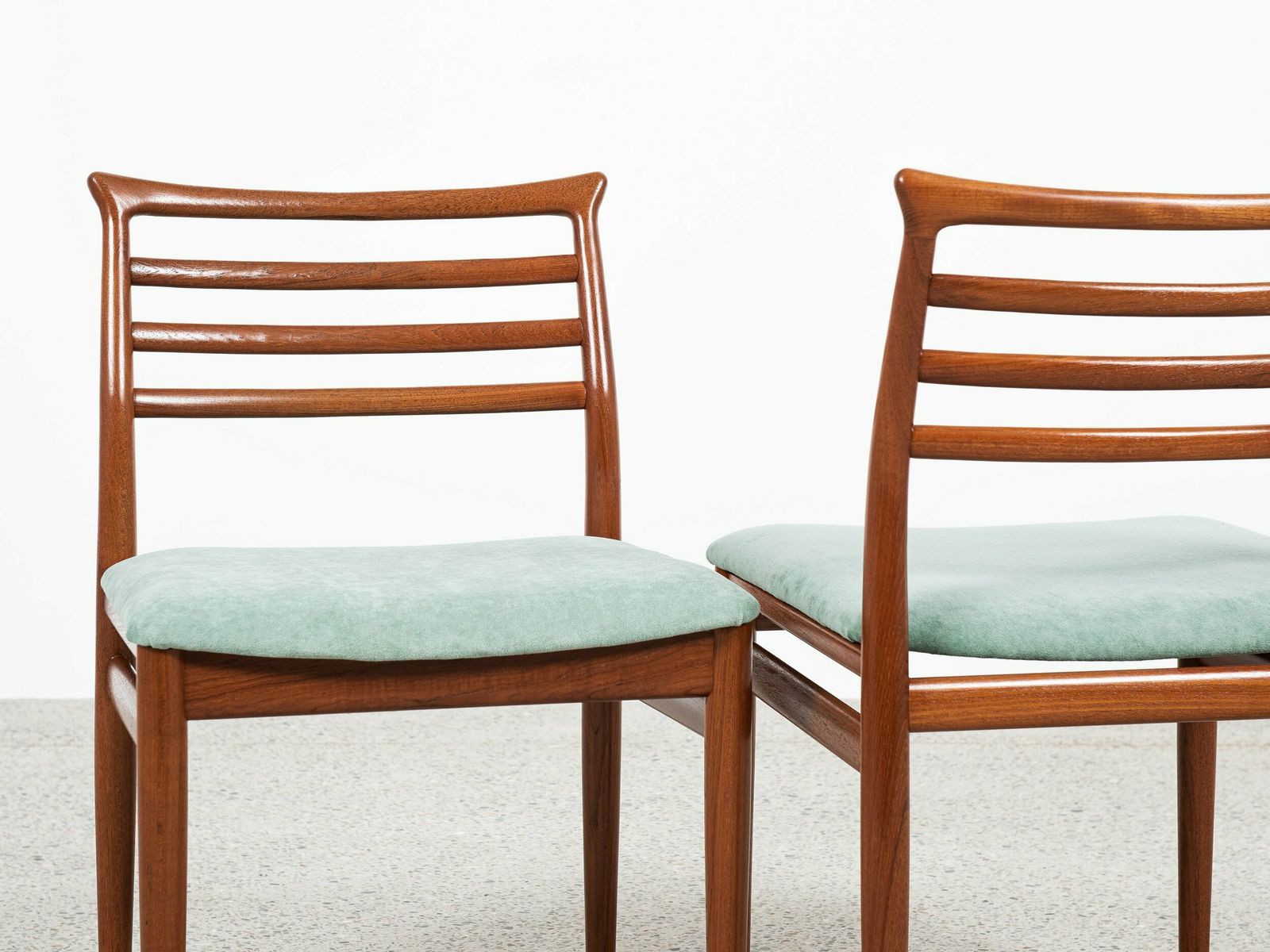 Midcentury Danish Set Of 6 Dining Chairs In Teak By Erling Torvits For Sorø Stolefabrik 1960s photo vinterior