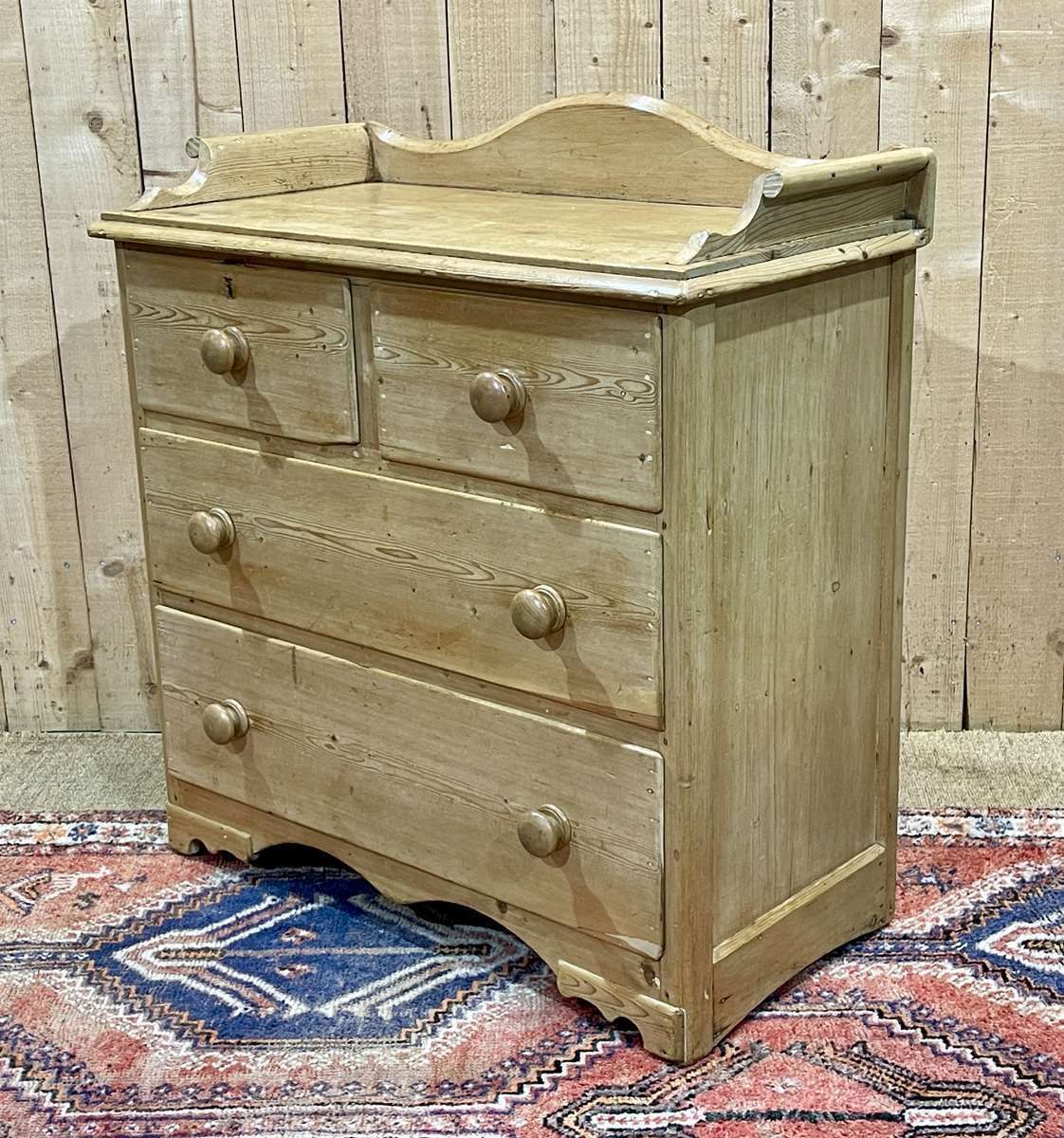 19th Century Victorian Chest Of Drawers In Fir photo Furniture