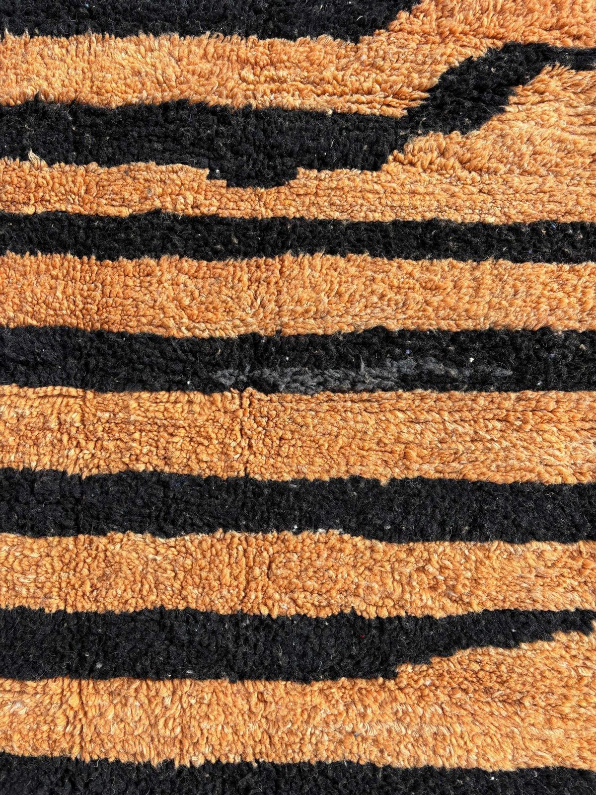 photo furniture Modern Geometric Moroccan Rug, 215x250 Cm, Authentic Moroccan Carpet, Berber Rug, Handmade Moroccan Rug, Orange And Gray Berber Area Rug
