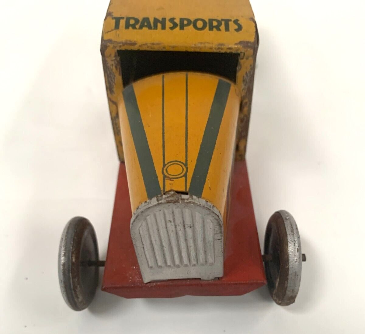 Antique Painted Canvas Toy "Transport Truck" 20th Century photo buy