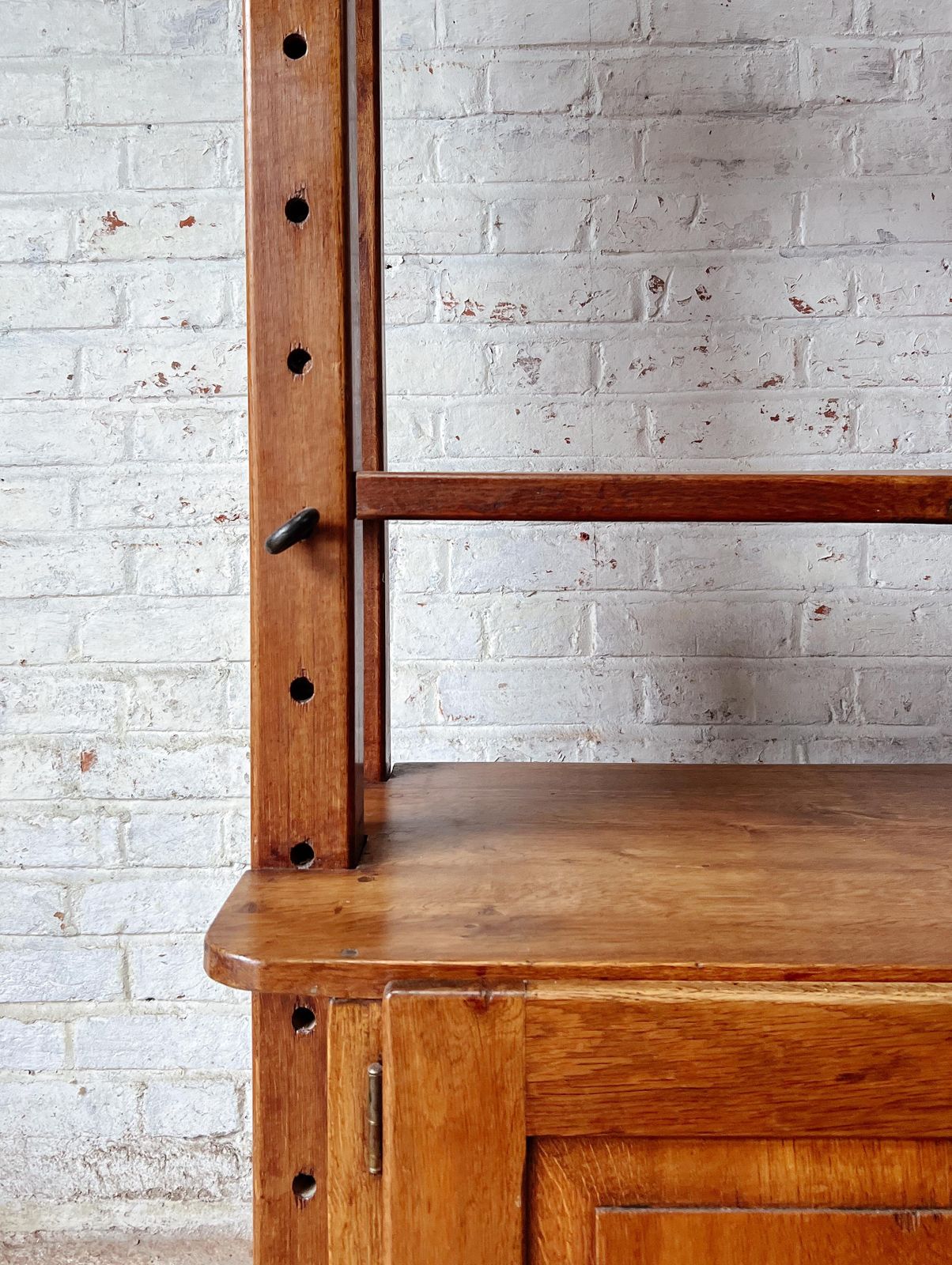 Antique Solid Oak Kitchen Shelving Unit photo for sale