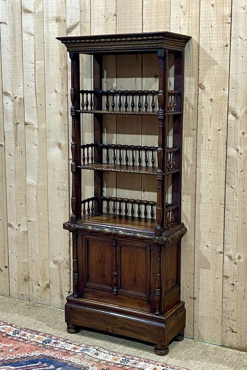 photo for sale Fir Bookcase From The End Of The 19th Century
