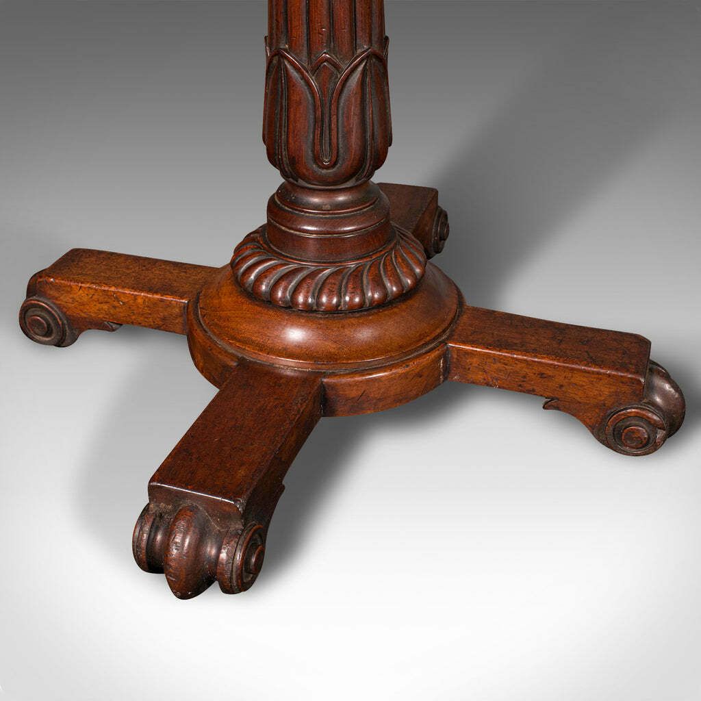 Small Antique Wine Table, English, Lamp, Side, Serving, William IV, Circa 1835 photo vintage