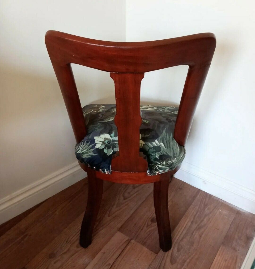 Victorian Mahoganay Solid Wood Chair With Blue House Of Hackney Velvet Limerence Fabric photo 250.0