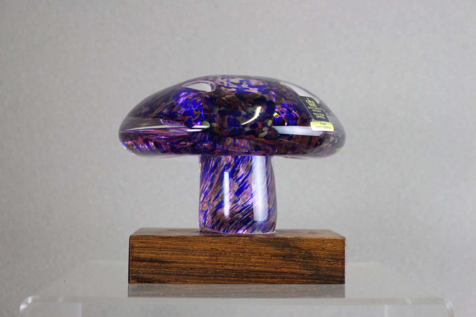 Pair Mid 1970’s Royal Krona Glass Paperweights By Bengt Edenfalk photo furniture