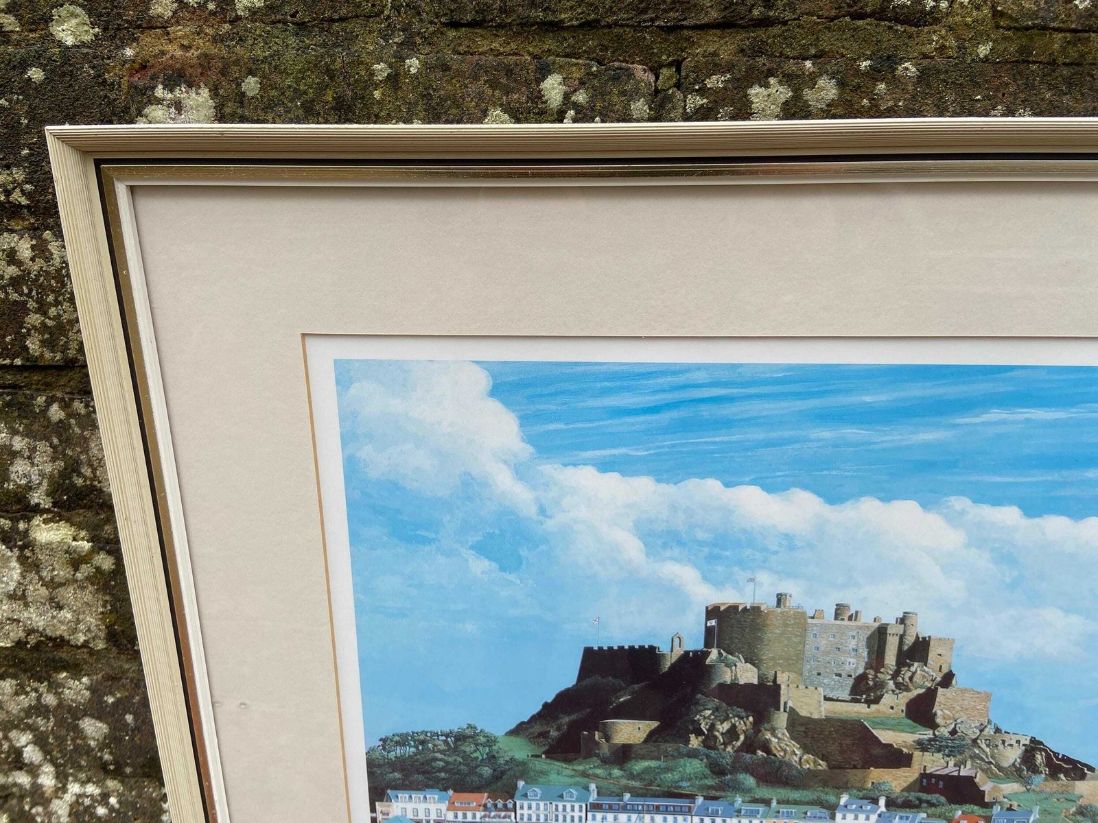 Limited Edition Signed Print (89/1150) Of Mont Orgueil, Pride Of Jersey, Water Colour By Robert John Wolfenden 1997 (66.5cm X 52.5cm) photo vinterior