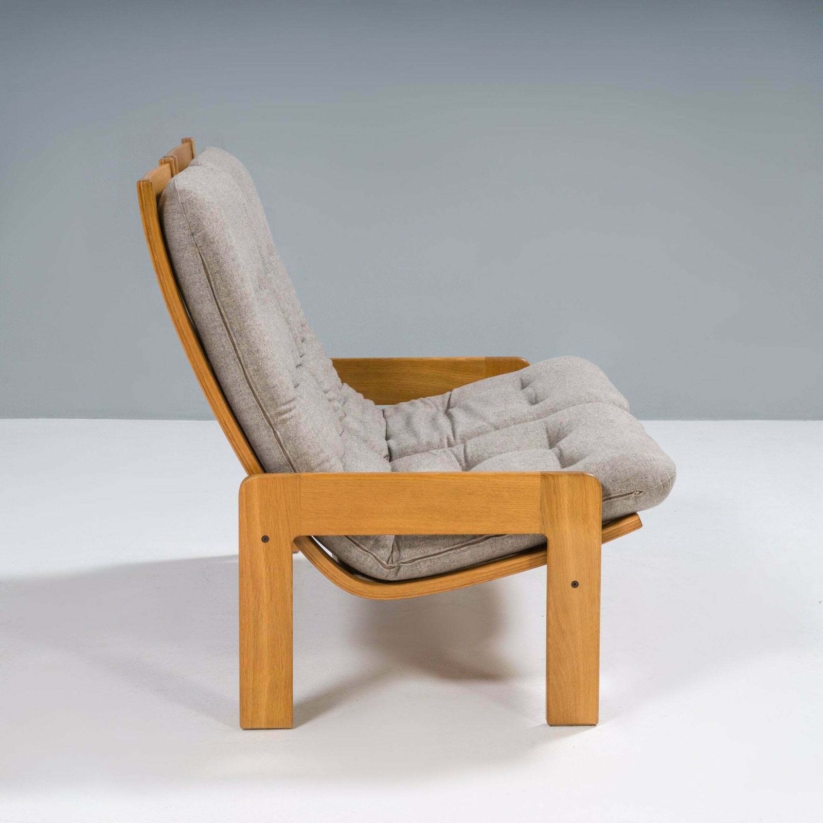 photo for sale Yngve Ekström For Swedese Set Of Single Sofa And Footstool, 1960s