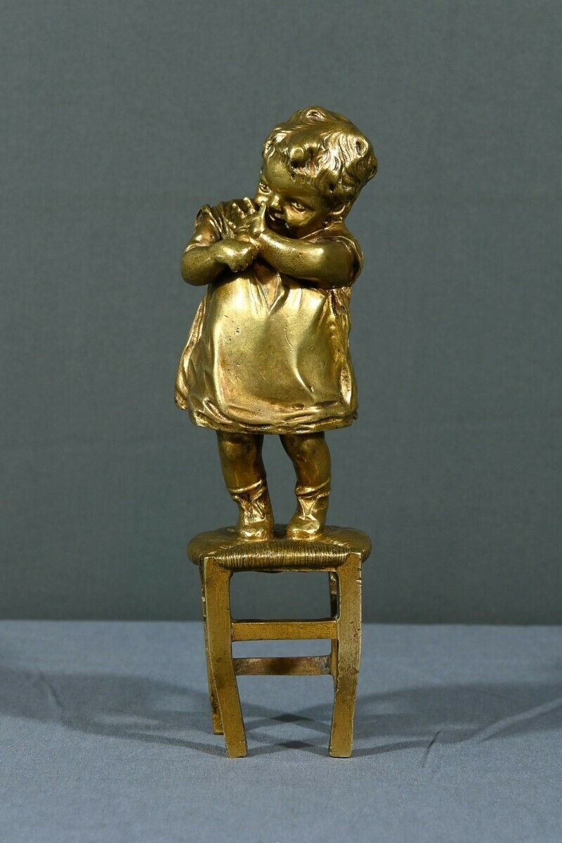 Gilded Bronze Sculpture, After J.Clara – Part 1, 20th Century