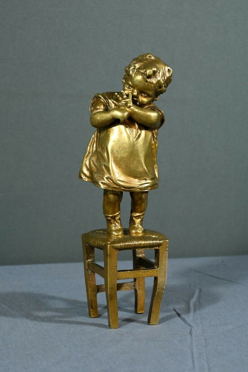 Gilded Bronze Sculpture, After J.Clara – Part 1, 20th Century photo furniture