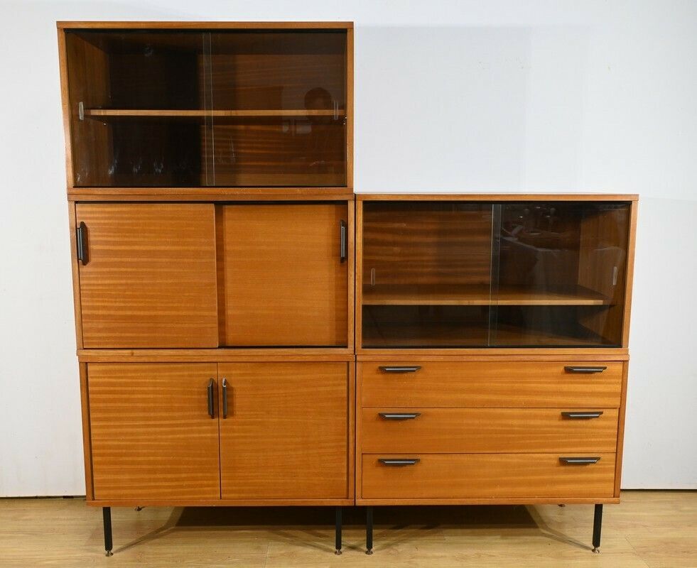 photo vintage Modular Mahogany Furniture, Modernism Period – 1960