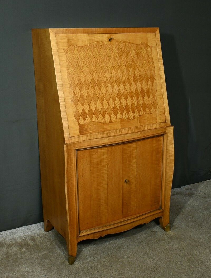 Lemonwood Secretary, Art Deco Style – 1950 photo for sale