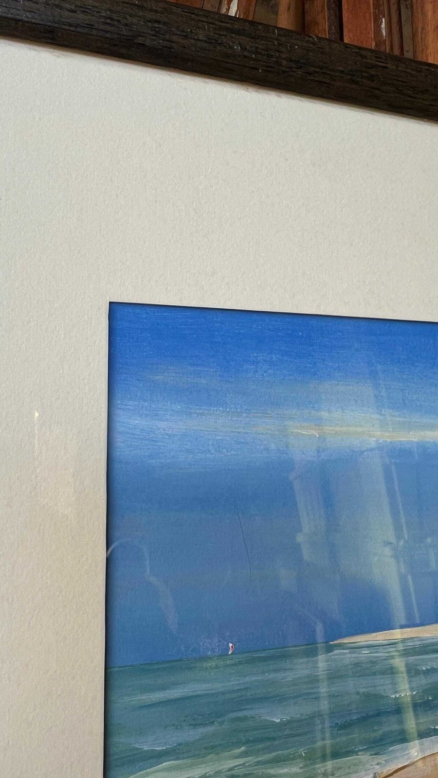 Original Signed And Framed Acrylic Seascape Painting By C. J. Smith photo 129.0