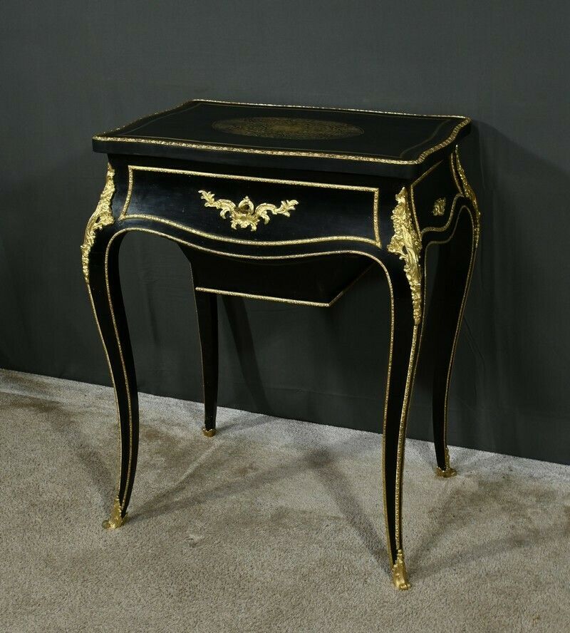Blackened Pearwood Worker, Napoleon III Period – Mid 19th Century photo Furniture