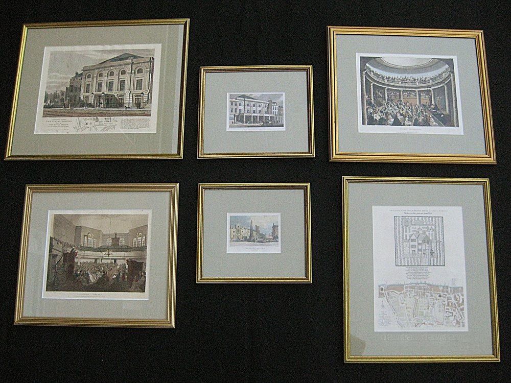 Collection Of 6 London Area Early 19th C Prints