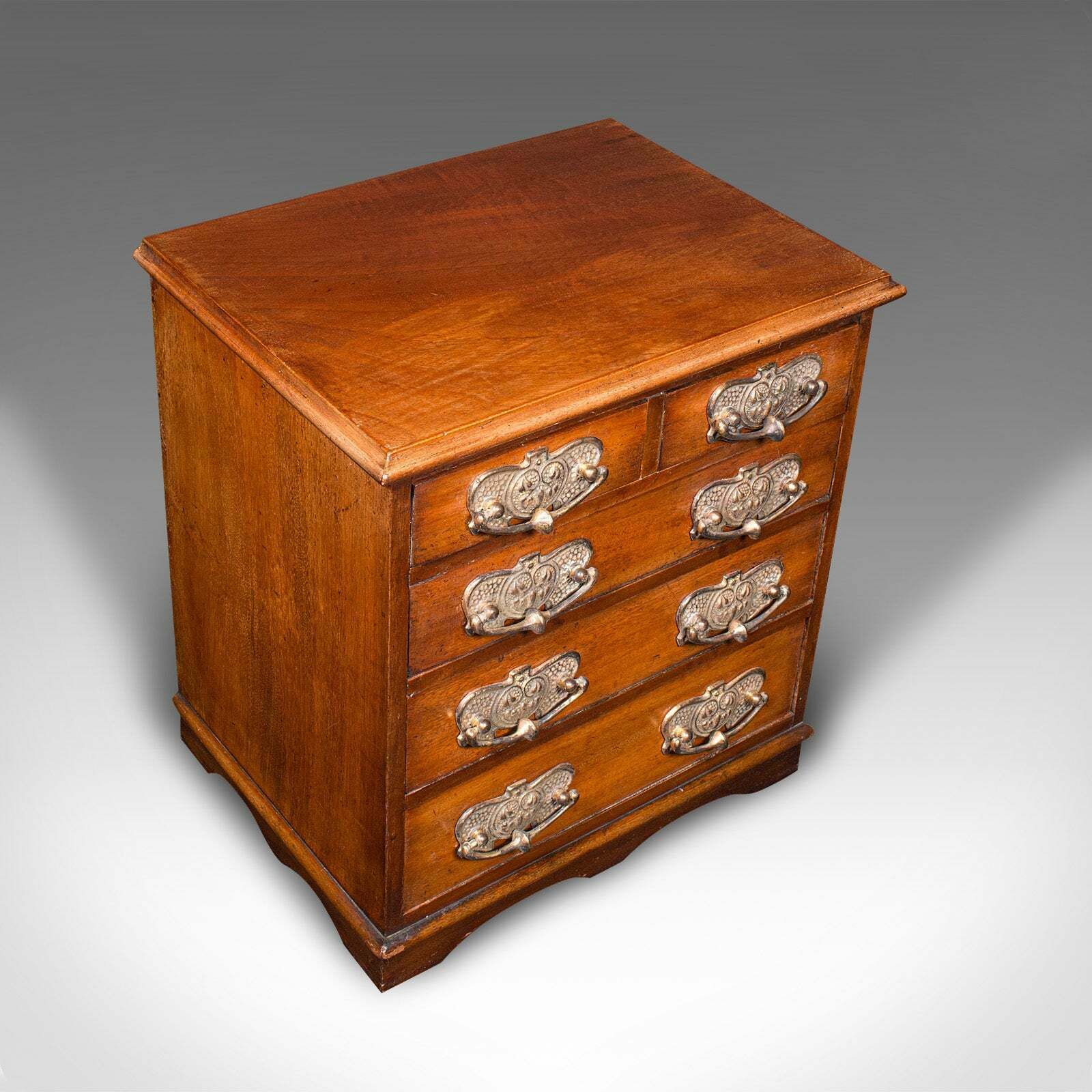 Antique Desktop Specimen Case, English, Miniature Chest Of Drawers, Victorian photo buy