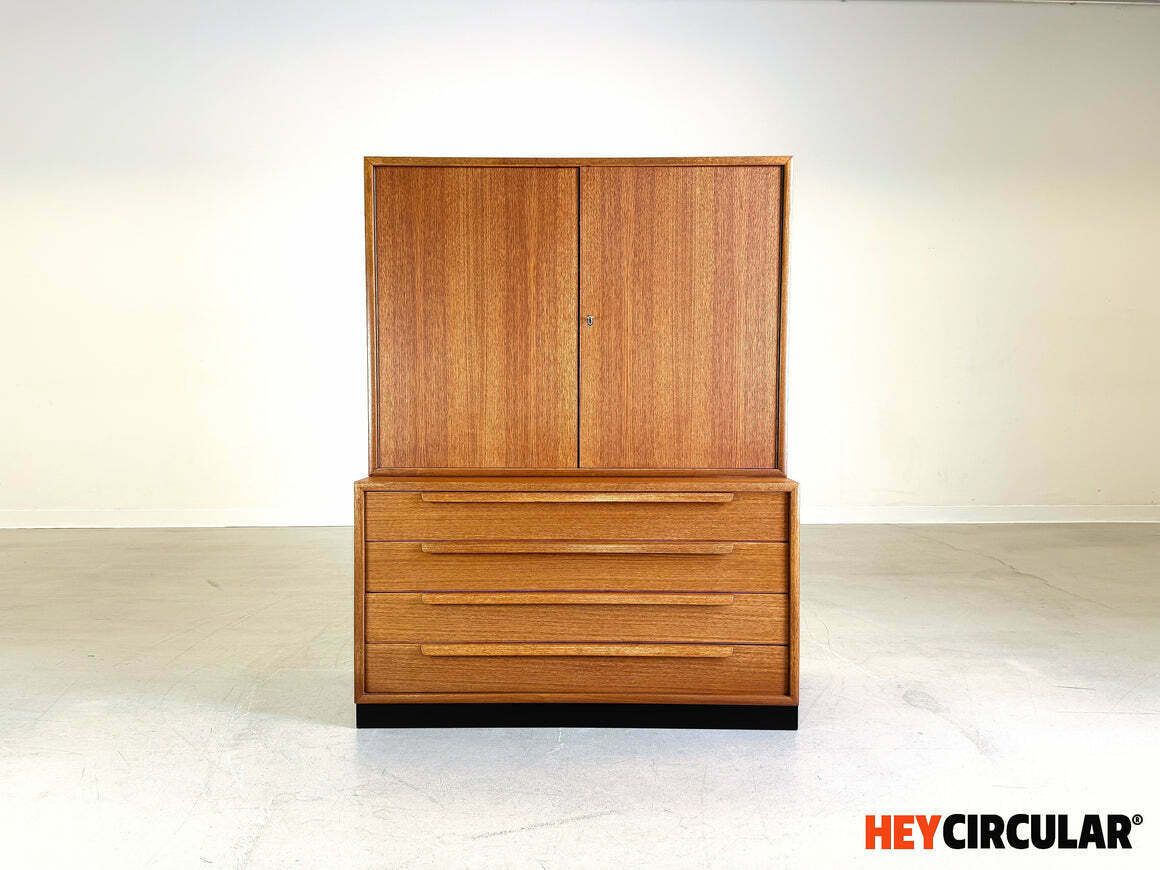 Mid Century Wk Furniture Teak Shelf Cabinet Bookcase Vintage photo furniture