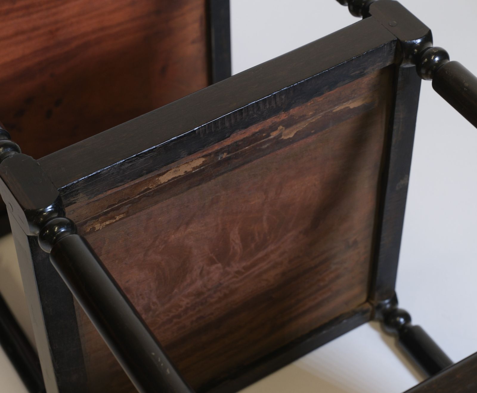 19th Century Ceylonese Ebony & Satinwood Etagère Table Stand photo vintage