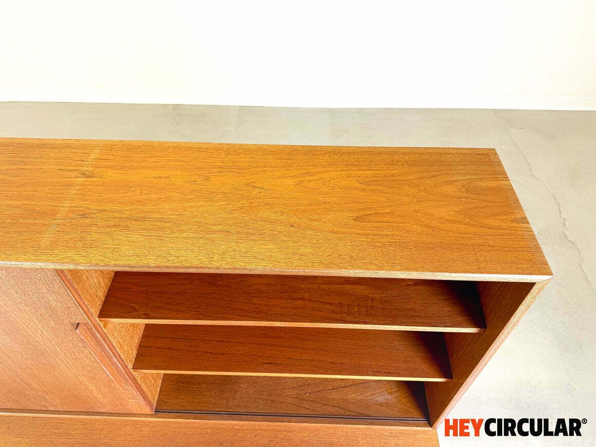 Mid Century Wk Furniture Teak Sideboard Cabinet Shelf Vintage photo vintage