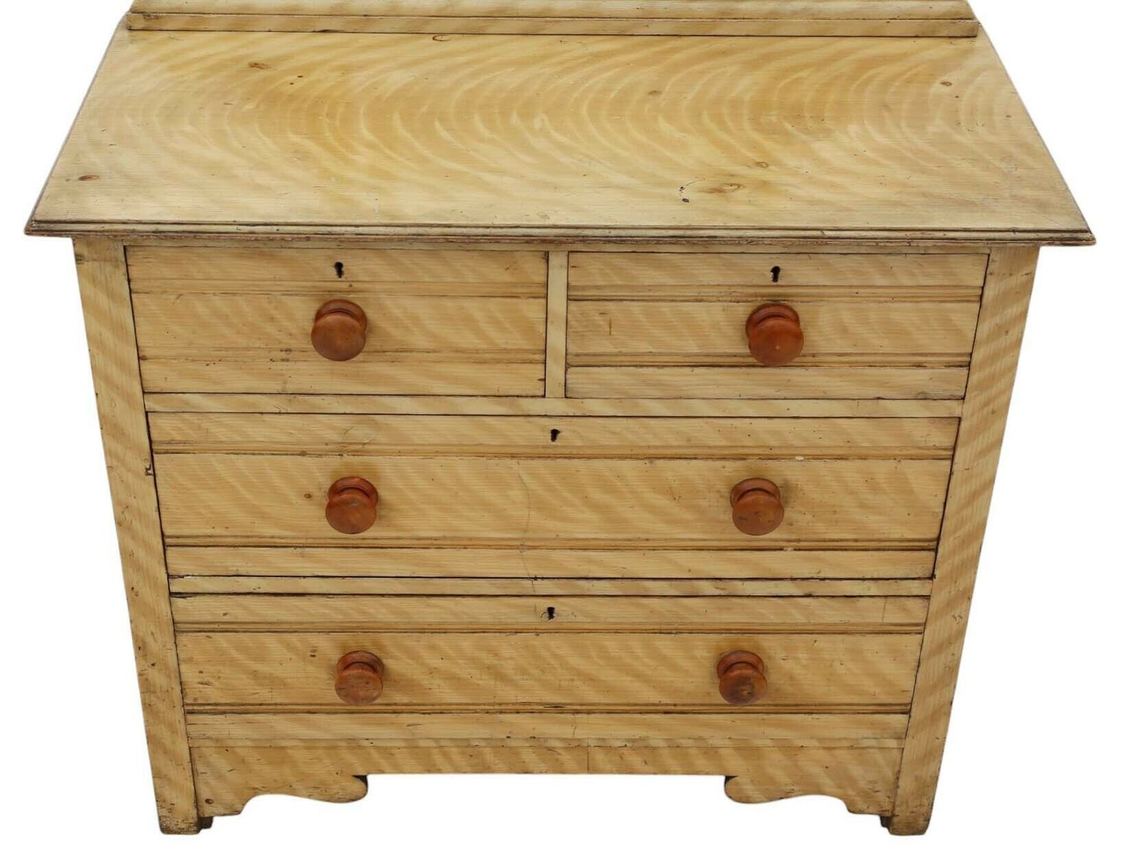 Antique Quality Scumble Glazed Dressing Chest Of Drawers/Table C.1900 photo Furniture