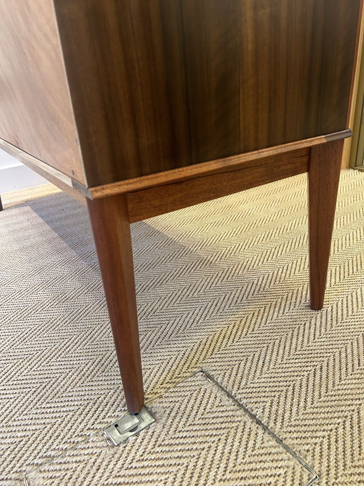 Walnut & Rosewood Upcycled Sideboard, 1950’s Gimson & Slater Geometric photo for sale
