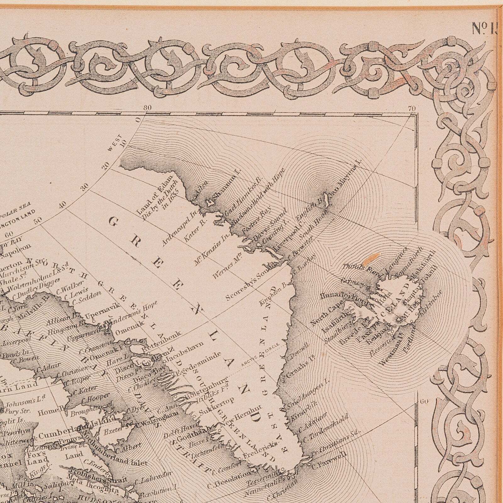 Antique North America Map, USA, Canada, Mexico, Cartography, Colton, Victorian photo vintage