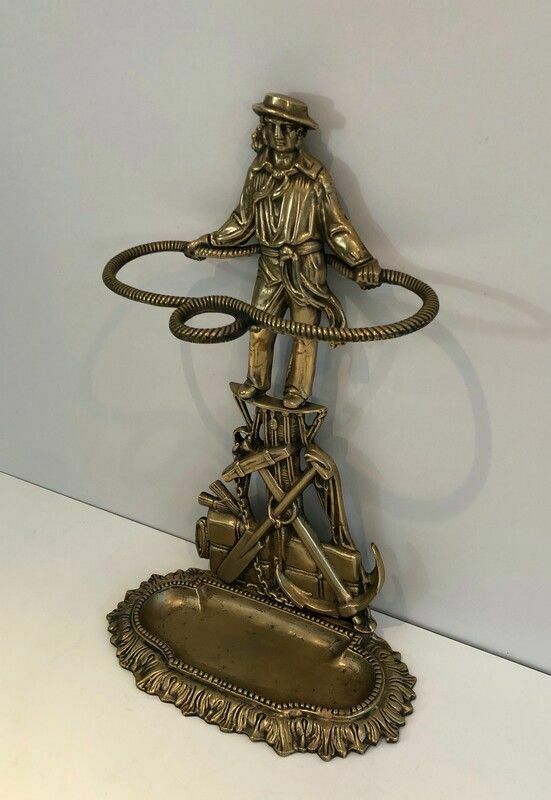 Rare Bronze Umbrella Stand, 1900s photo for sale